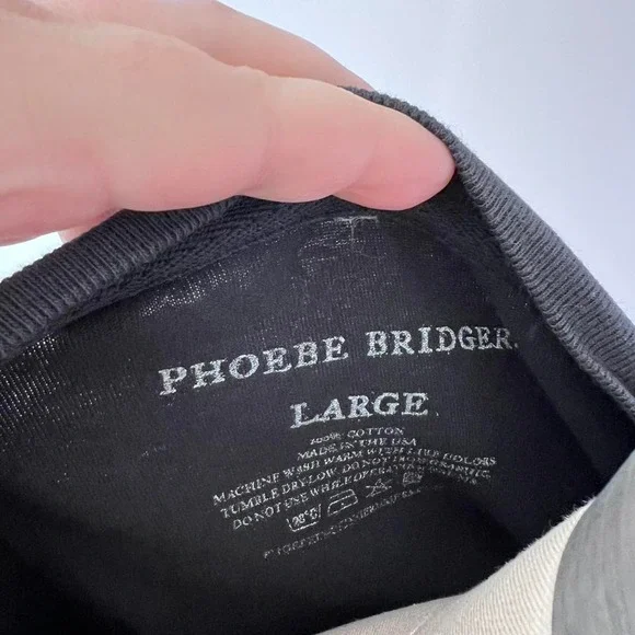 Phoebe Bridgers I Hate Our Mom graphic band tee Black Grunge - Picture 5 of 5